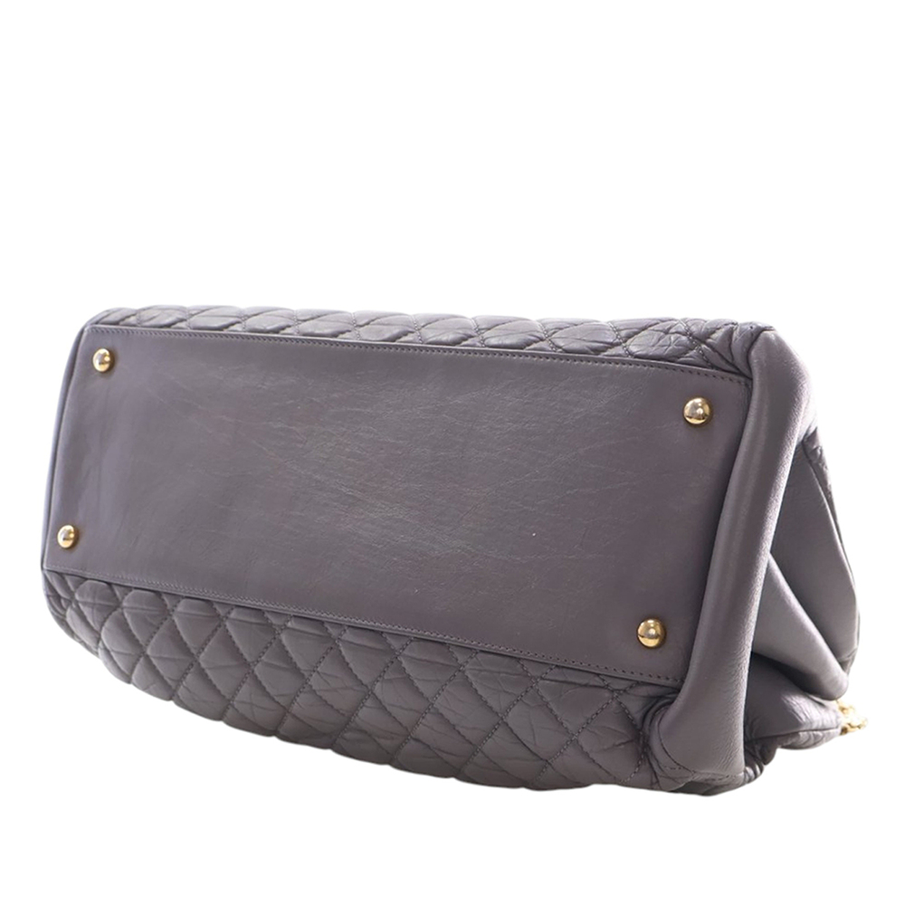 Pre-Loved Chanel Large Aged Calfskin Just Mademoiselle Bowling Bag - Picture 11 of 12